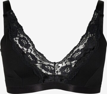 T-shirt Reggiseno 'Comfy' di Devoted by Zizzi in nero: frontale