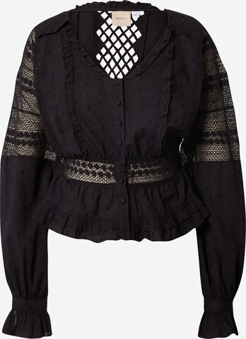 VILA ROUGE Blouse 'NIKA' in Black: front