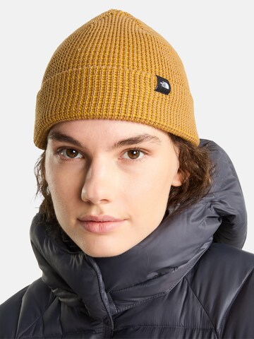 dzeltens THE NORTH FACE Cepure 'TNF FISHERMAN BEANIE': no priekšpuses