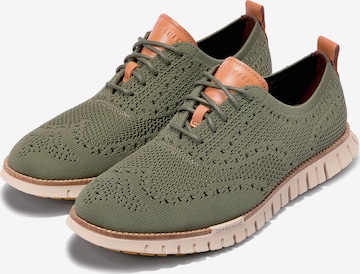 Chaussure à lacets 'ZEROGRAND' Cole Haan en vert : devant