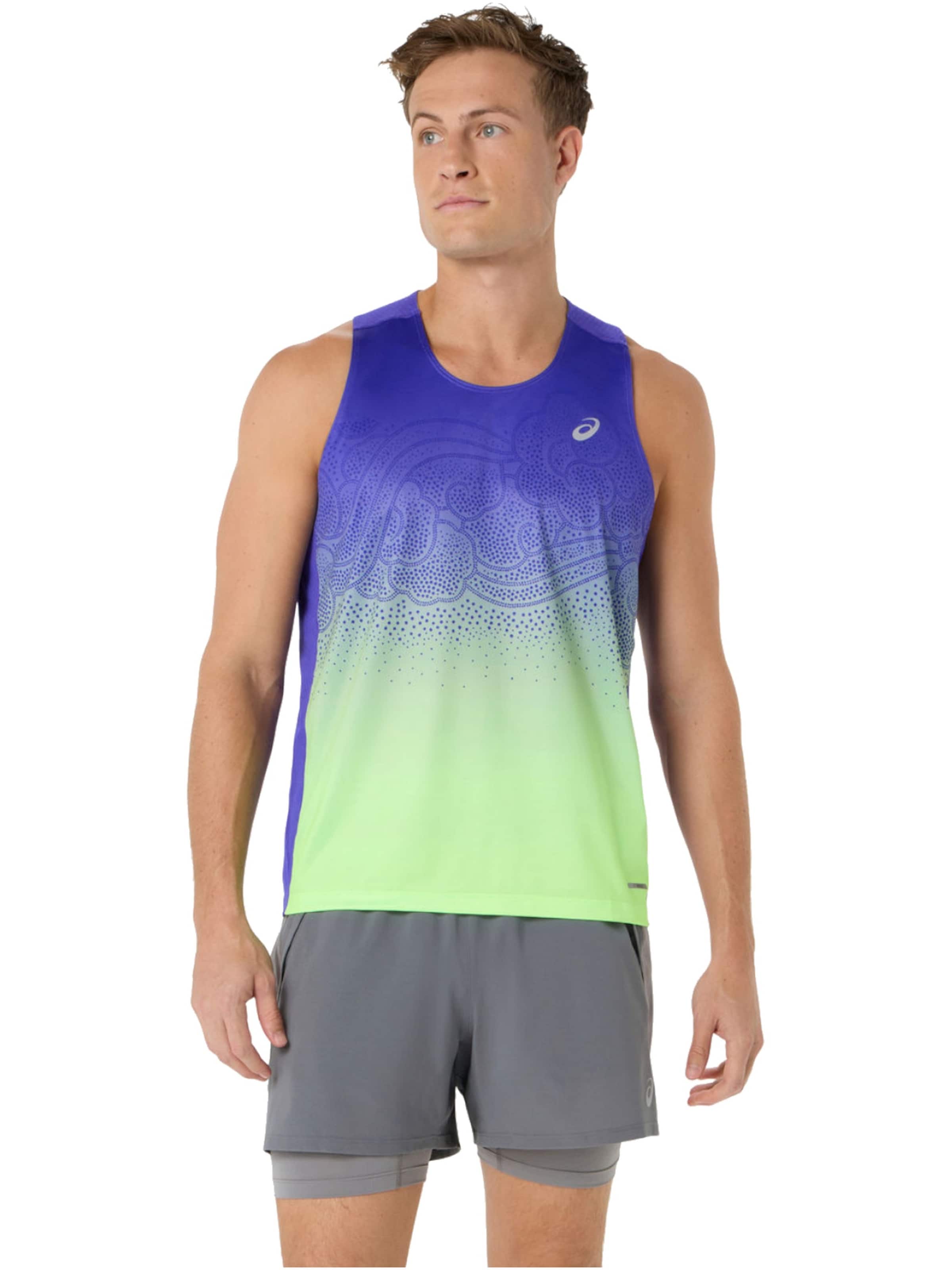 ASICS Shirt 'ASICS Road Fade Singlet' in Blue: front