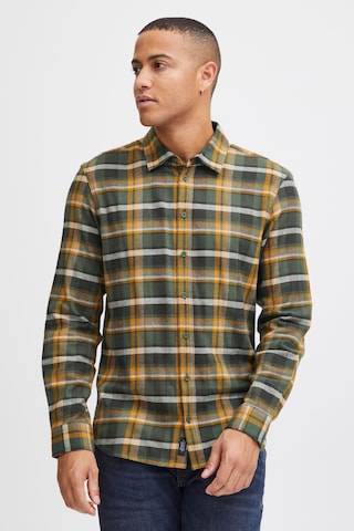 BLEND Regular fit Button Up Shirt in Green: front