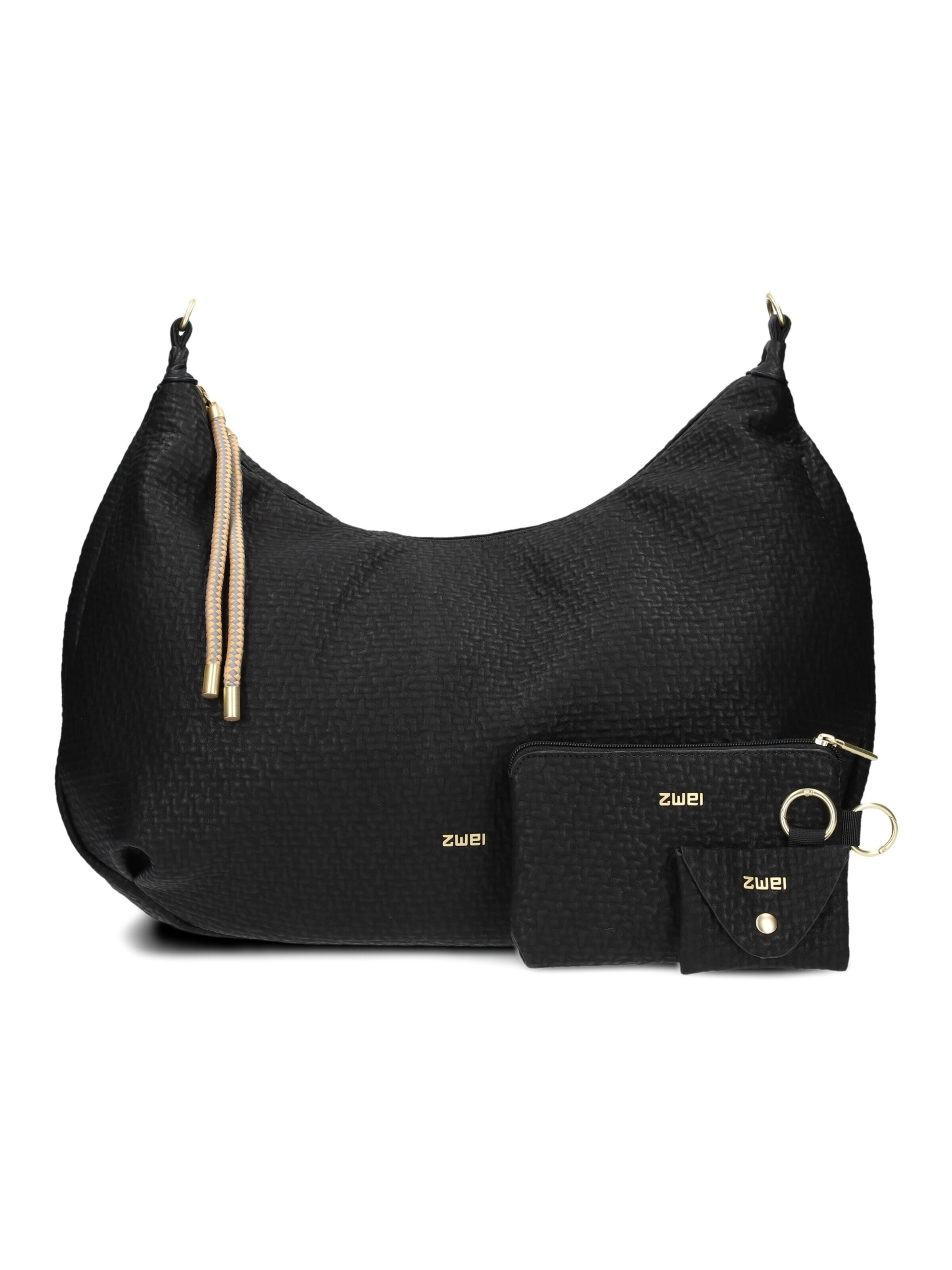 ZWEI Schultertasche 'LOLA'‌‌‌‌‌‌‌ in Schwarz