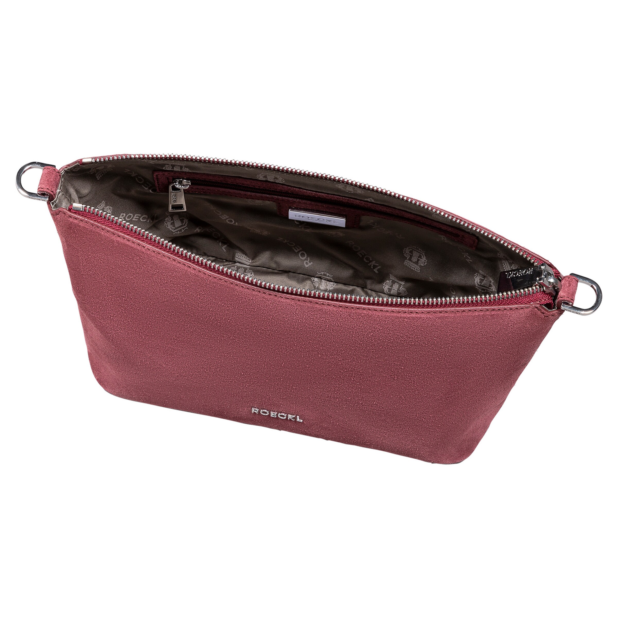 Roeckl Schoudertas 'GAIA UMHÄNGETASCHE VELOUR SMALL' in Rood