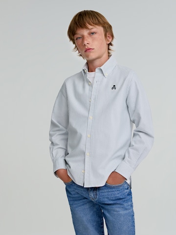Scalpers Regular fit Button Up Shirt 'New Oxford' in Blue