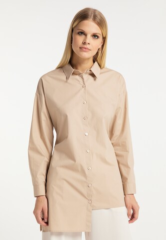 RISA Blouse in Beige: voorkant