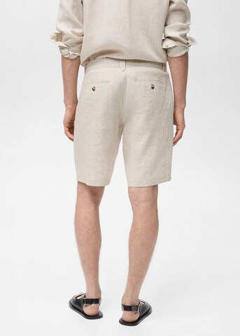 MANGO MAN Regular Pants 'Carp' in Beige