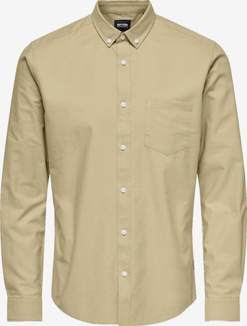Only & Sons Overhemd 'Alvaro' in Beige: voorkant