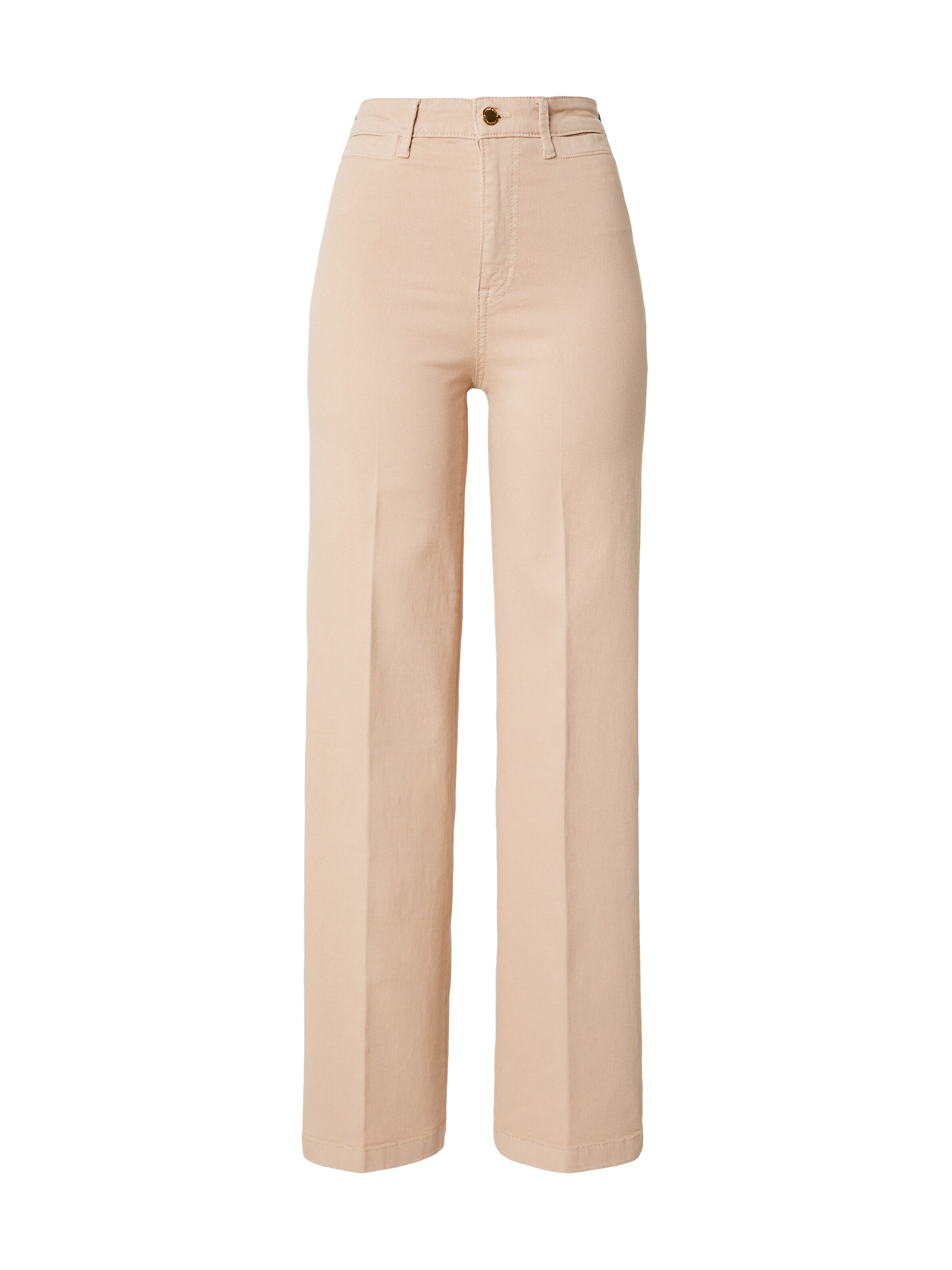 Wide Leg Pantalon à plis Lindex en beige : devant