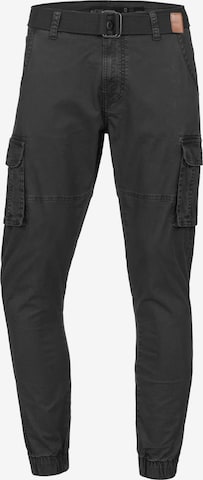 INDICODE JEANS Regular Pants 'Kerr' in Black: front
