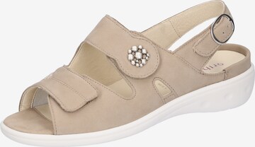 WALDLÄUFER Sandals in Beige: front