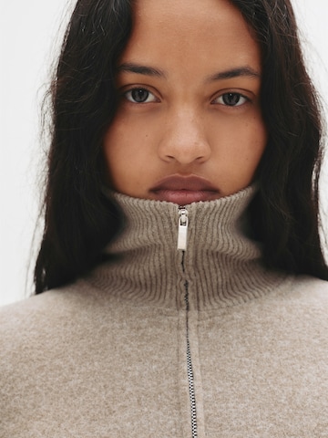 Pull&Bear Kardigan w kolorze brązowy