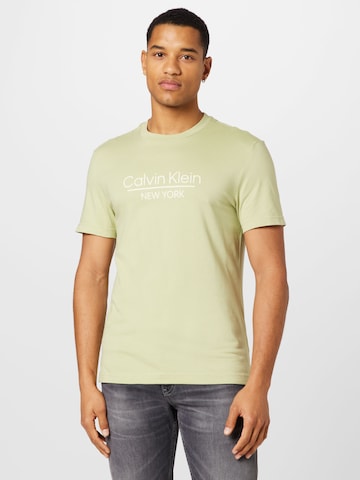 Calvin Klein T-shirt i grön: framsida