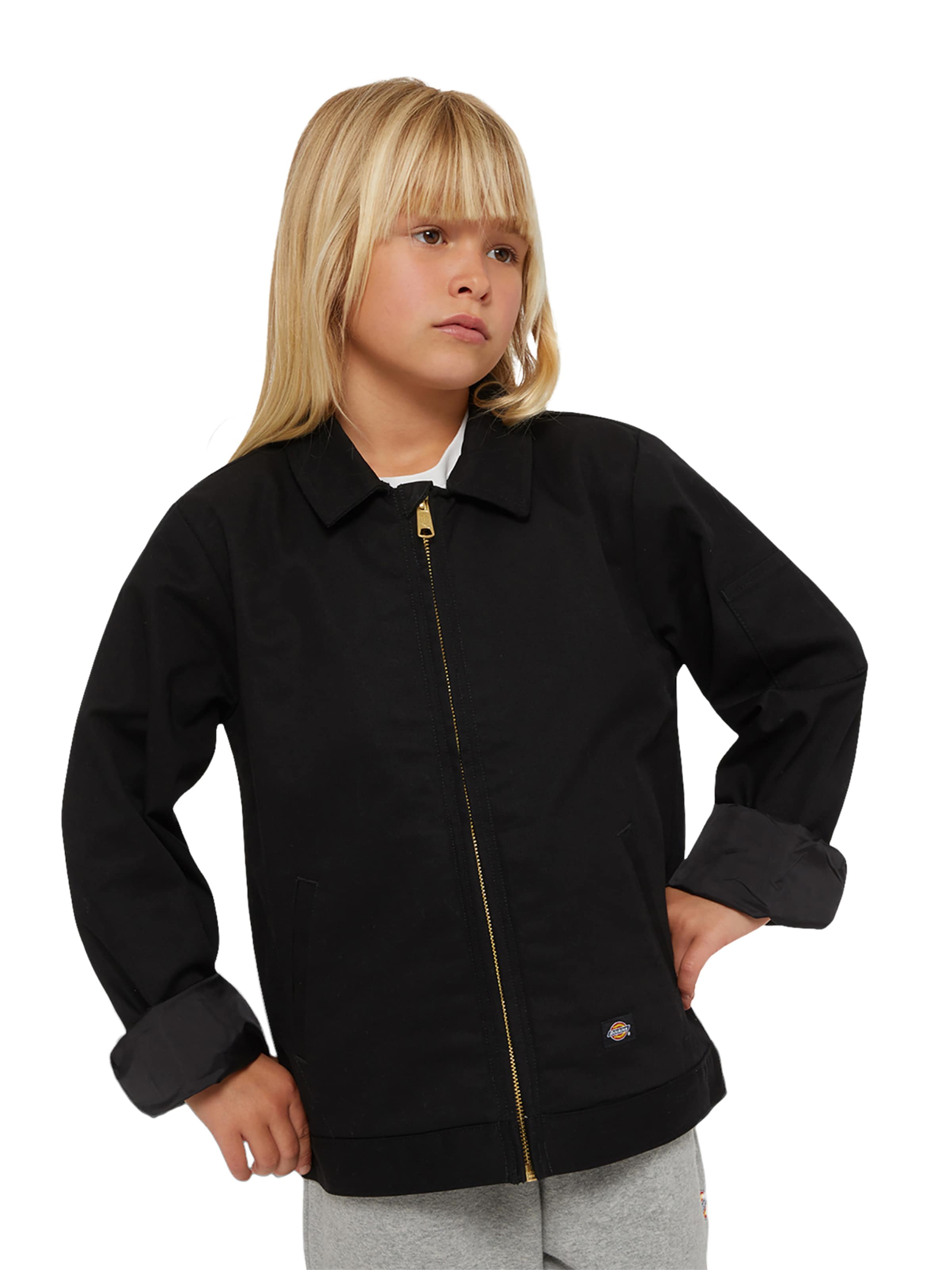 Geacă de primăvară-toamnă 'Eisenhower' de la DICKIES pe negru: față