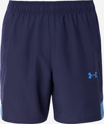UNDER ARMOUR Sportovní kalhoty 'Tech Utility' – modrá: přední strana