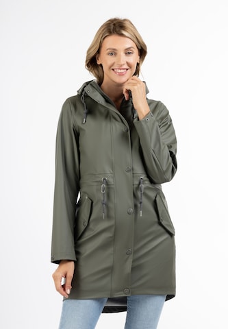 Usha Raincoat in Green: front