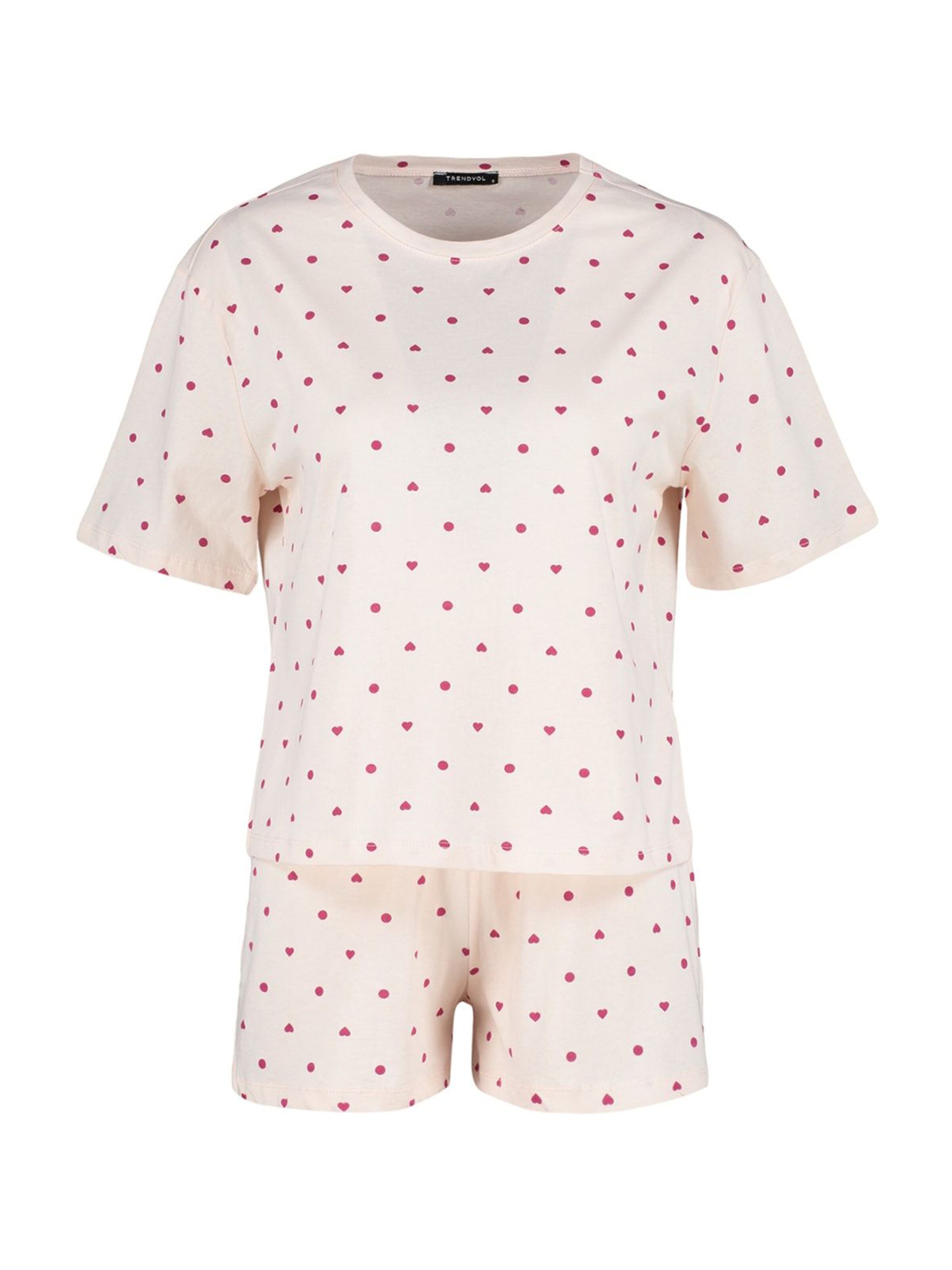 Trendyol Short Pajama Set in Pink: front