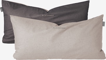 SCHIESSER Pillow 'Doubleface Feinbiber' in Grey: front