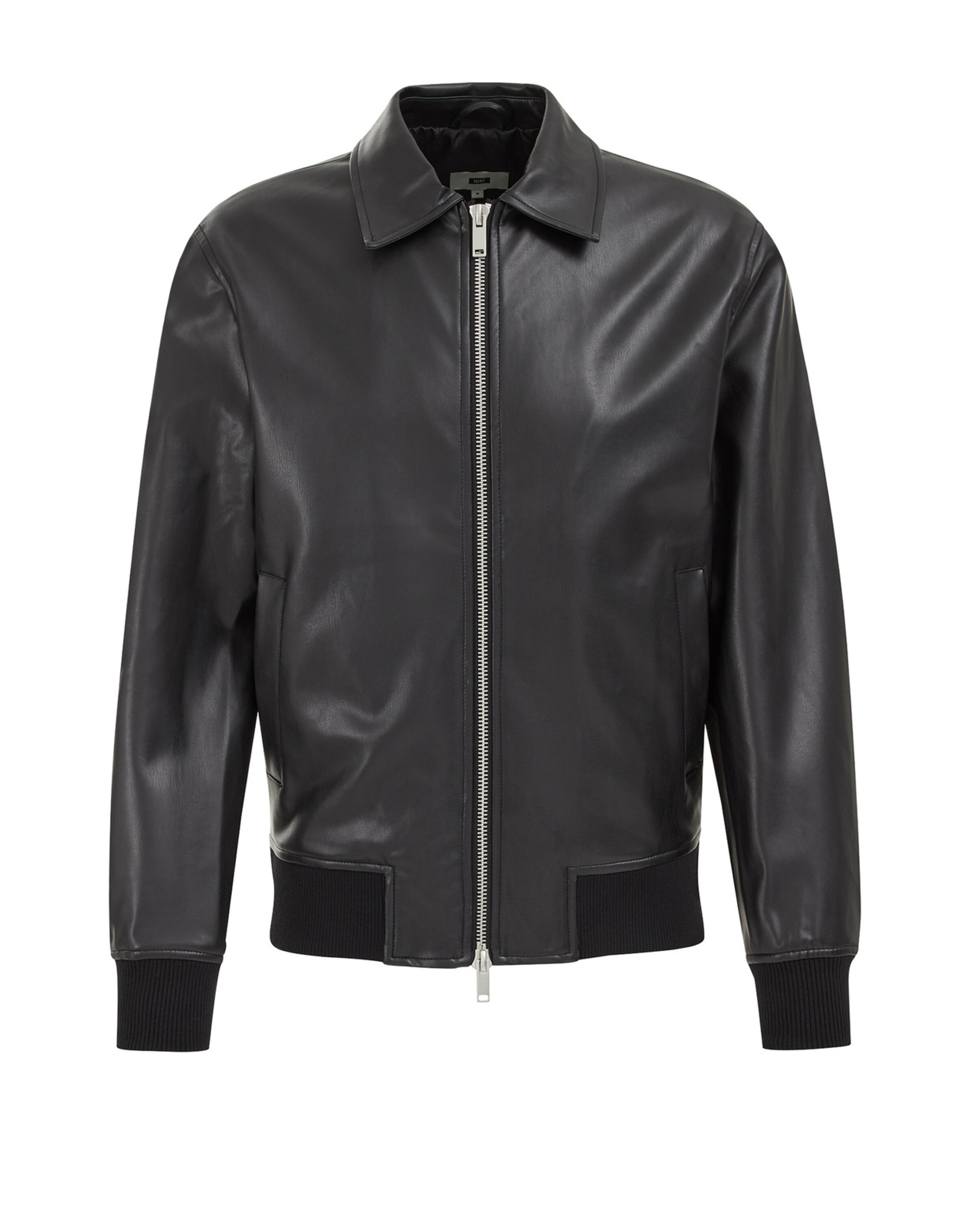 WE Fashion Prehodna jakna | črna barva: sprednja stran