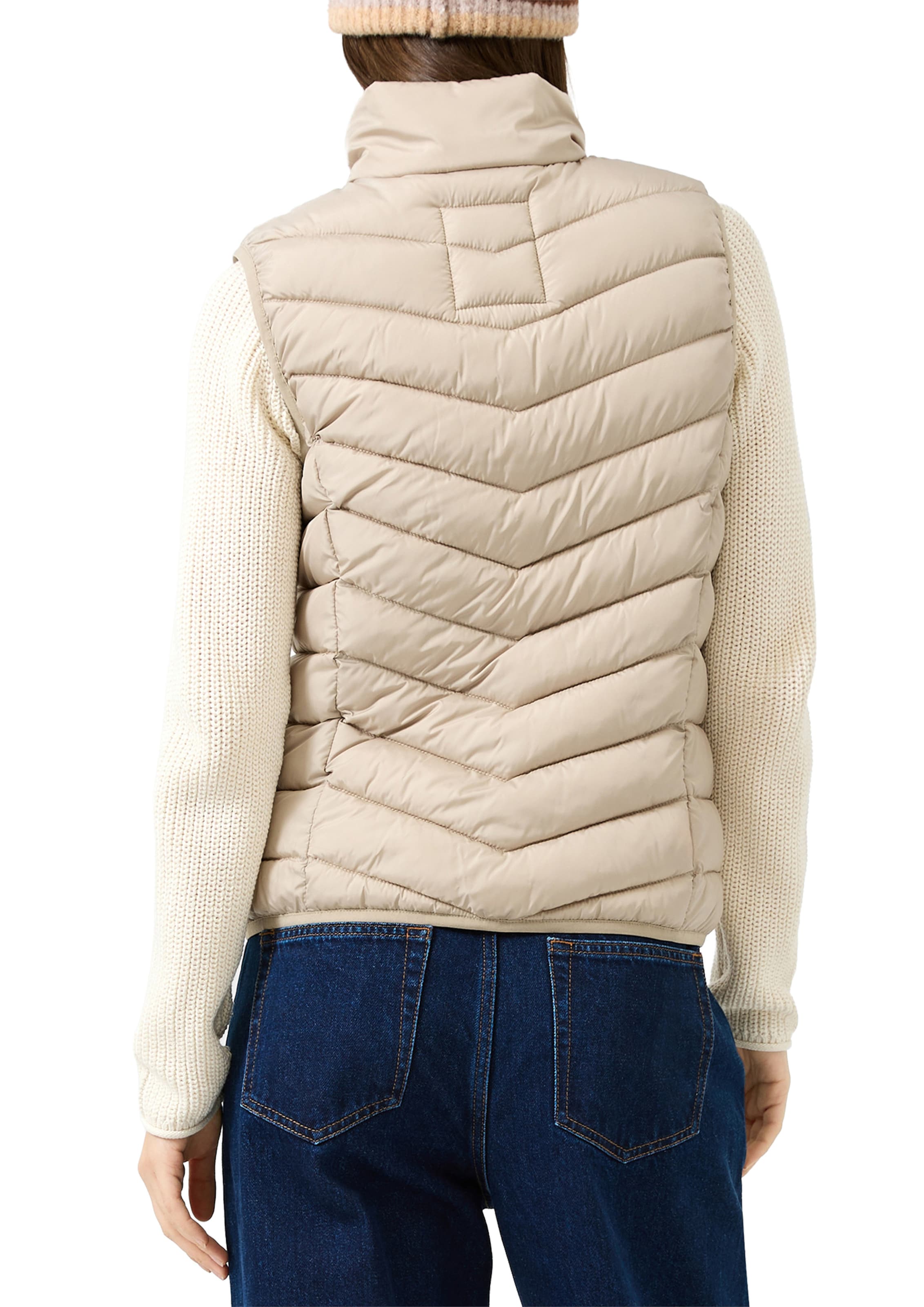 QS Weste in Beige: Rückseite