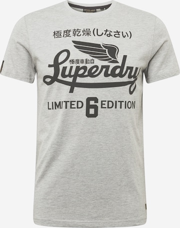 Superdry T-Shirt 'Military' in Grau: predná strana