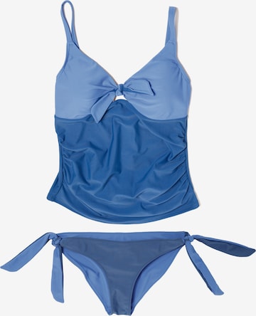 petit amour Bralette Tankini 'AMY' in Blue: front