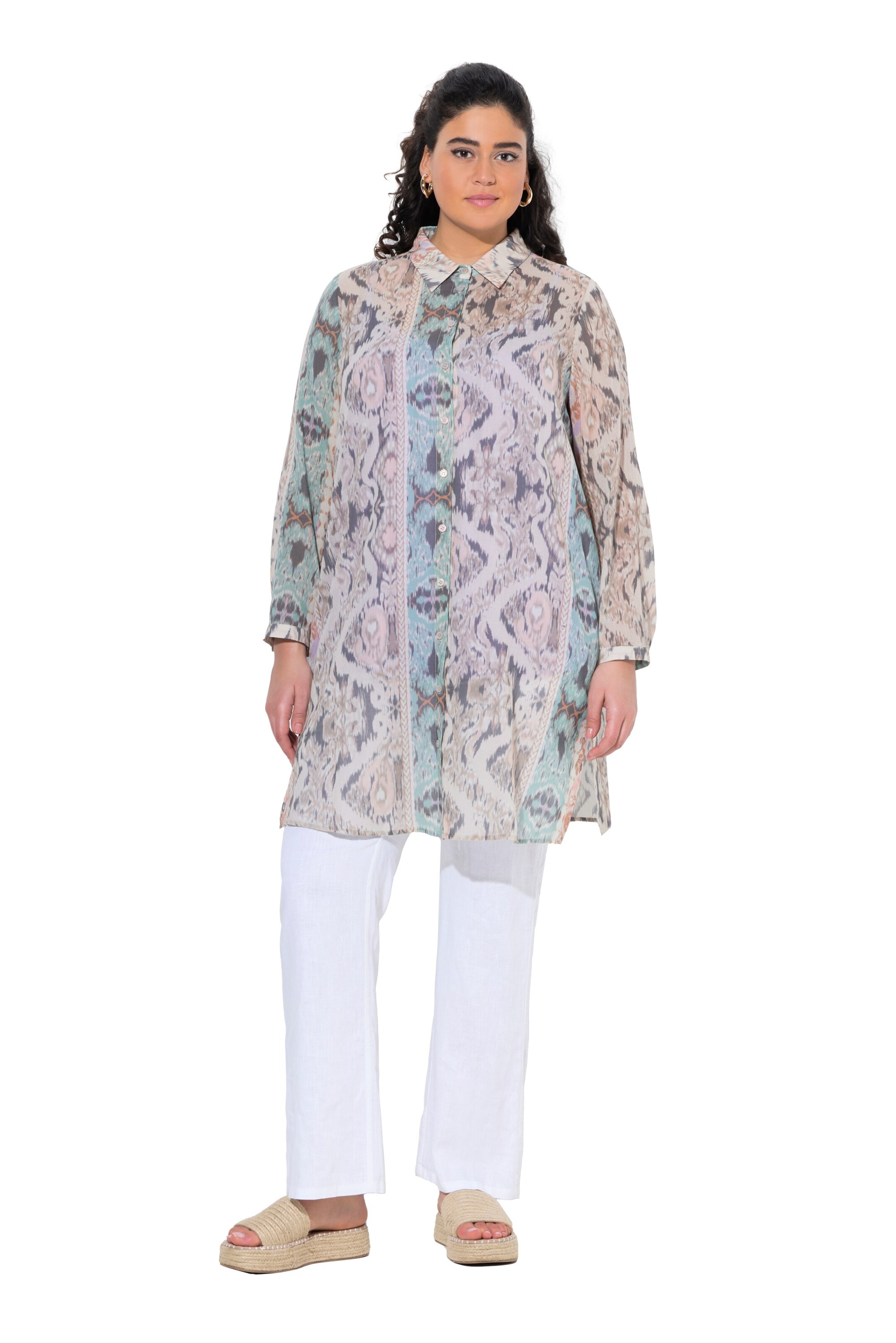 Ulla Popken Tuniek in Beige: voorkant