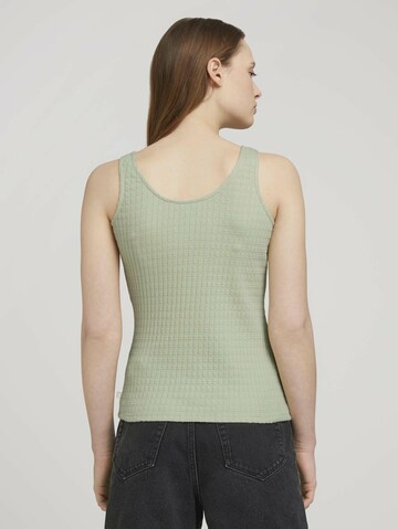 TOM TAILOR DENIM Top in Groen