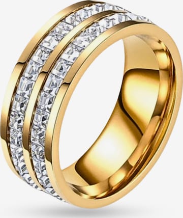 Pure Schmuck Ring 'Glamour Twin' in Gold: Vorderseite