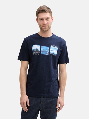 TOM TAILOR Shirt in Blue: front