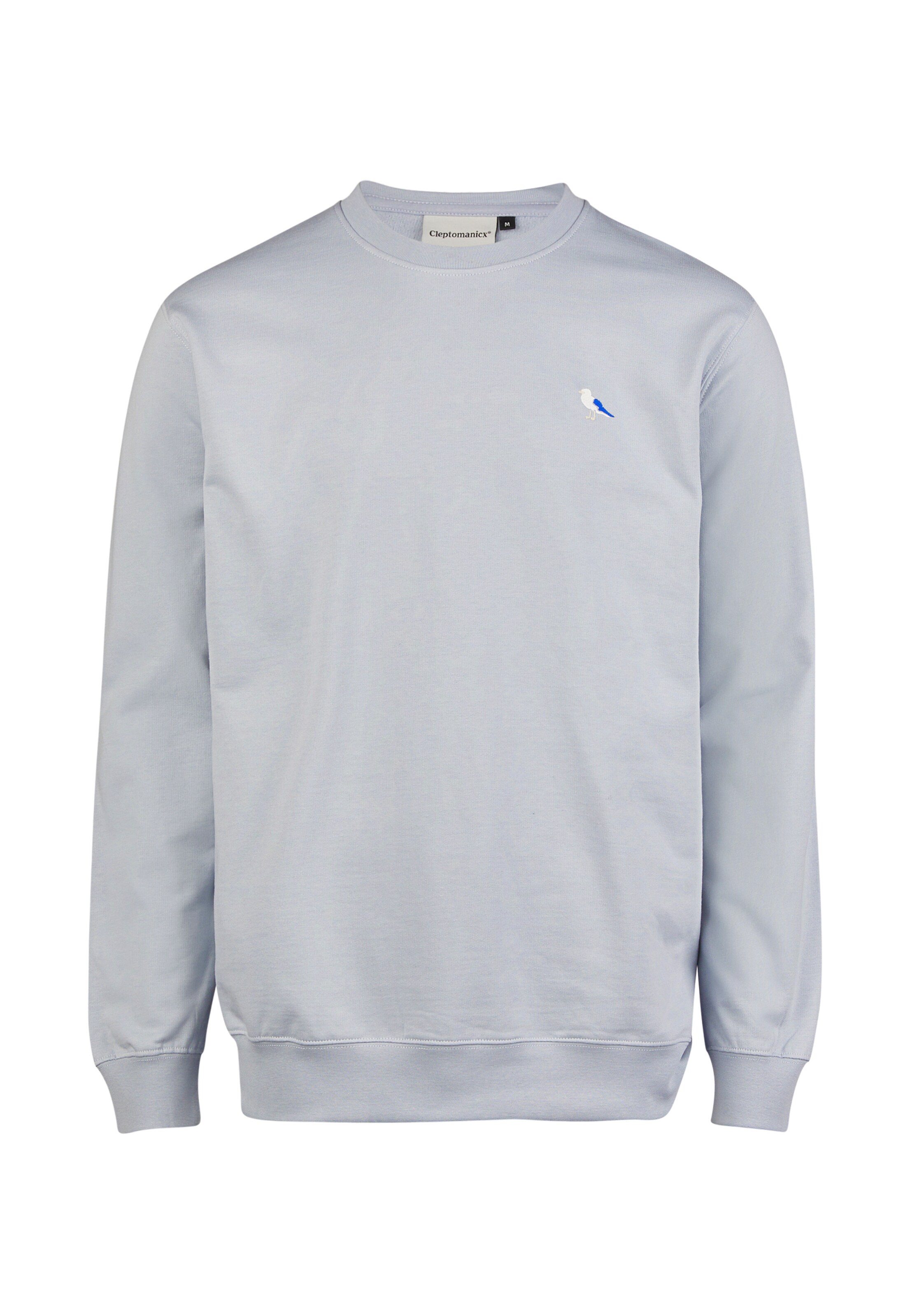 Cleptomanicx Sweatshirt 'Embro Gull' in Blau: Vorderseite