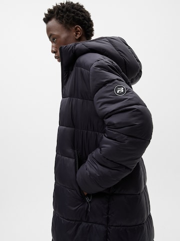 Pull&Bear Between-Seasons Coat in Black