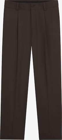 HUGO Pleated Pants ' Flips ' in Brown: front
