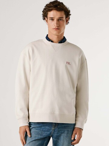 Sweat-shirt 'GARRET' Pepe Jeans en blanc : devant