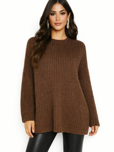 Worldclassca Oversized Sweater 'Dicker' in Brown, Item view