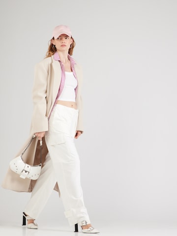 Samsøe Samsøe - Loosefit Pantalón cargo en blanco