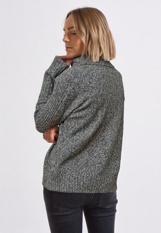 Street One Studio Pullover 'Mouliné' in Schwarz
