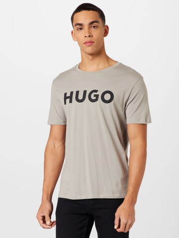 HUGO - Camisa 'Dulivio' em bege: frente