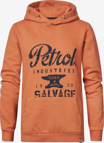 Petrol Industries Sweatshirt in Orange: front