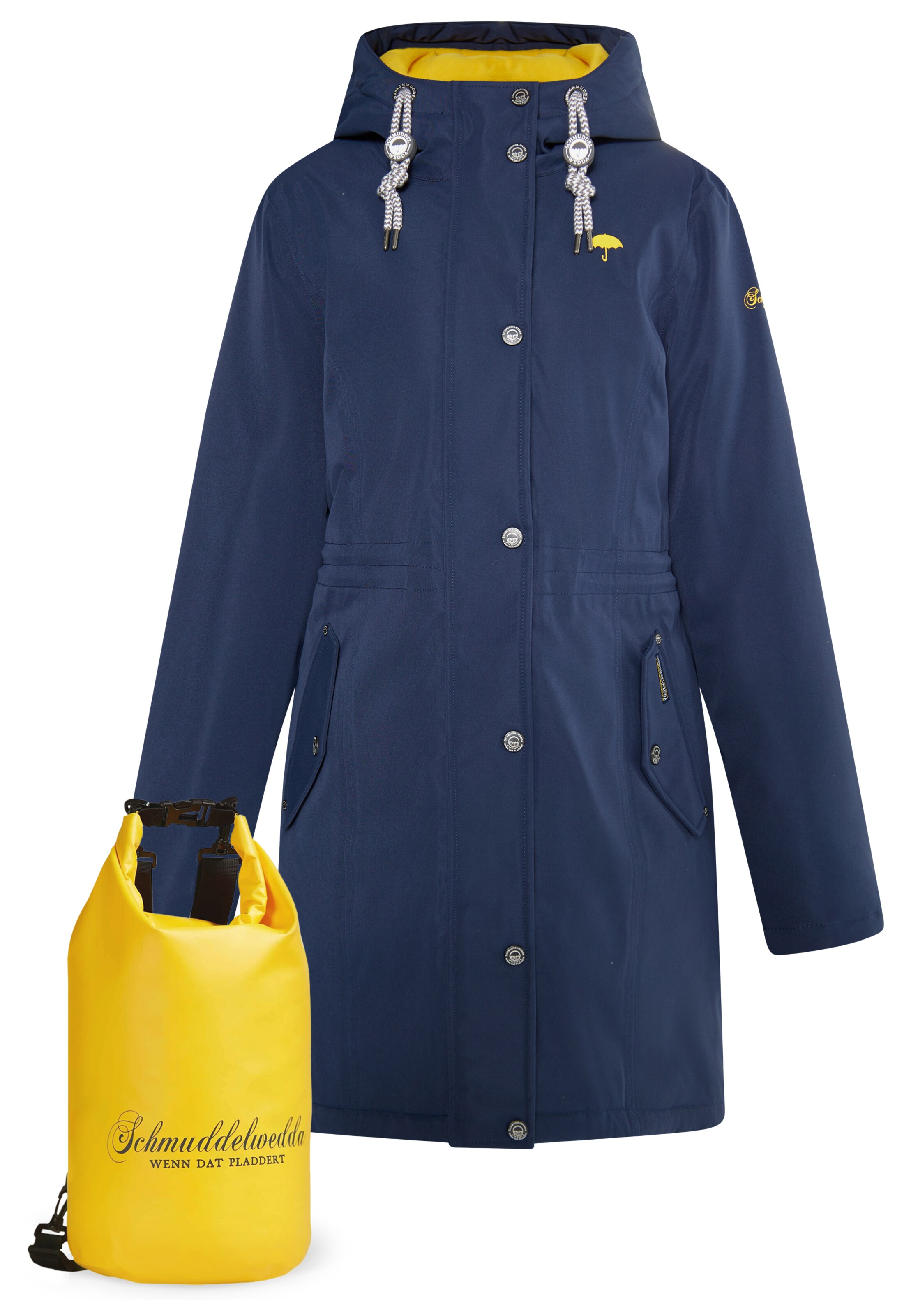 Manteau fonctionnel Schmuddelwedda en bleu : devant