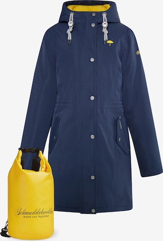 Schmuddelwedda Raincoat in Blue: front