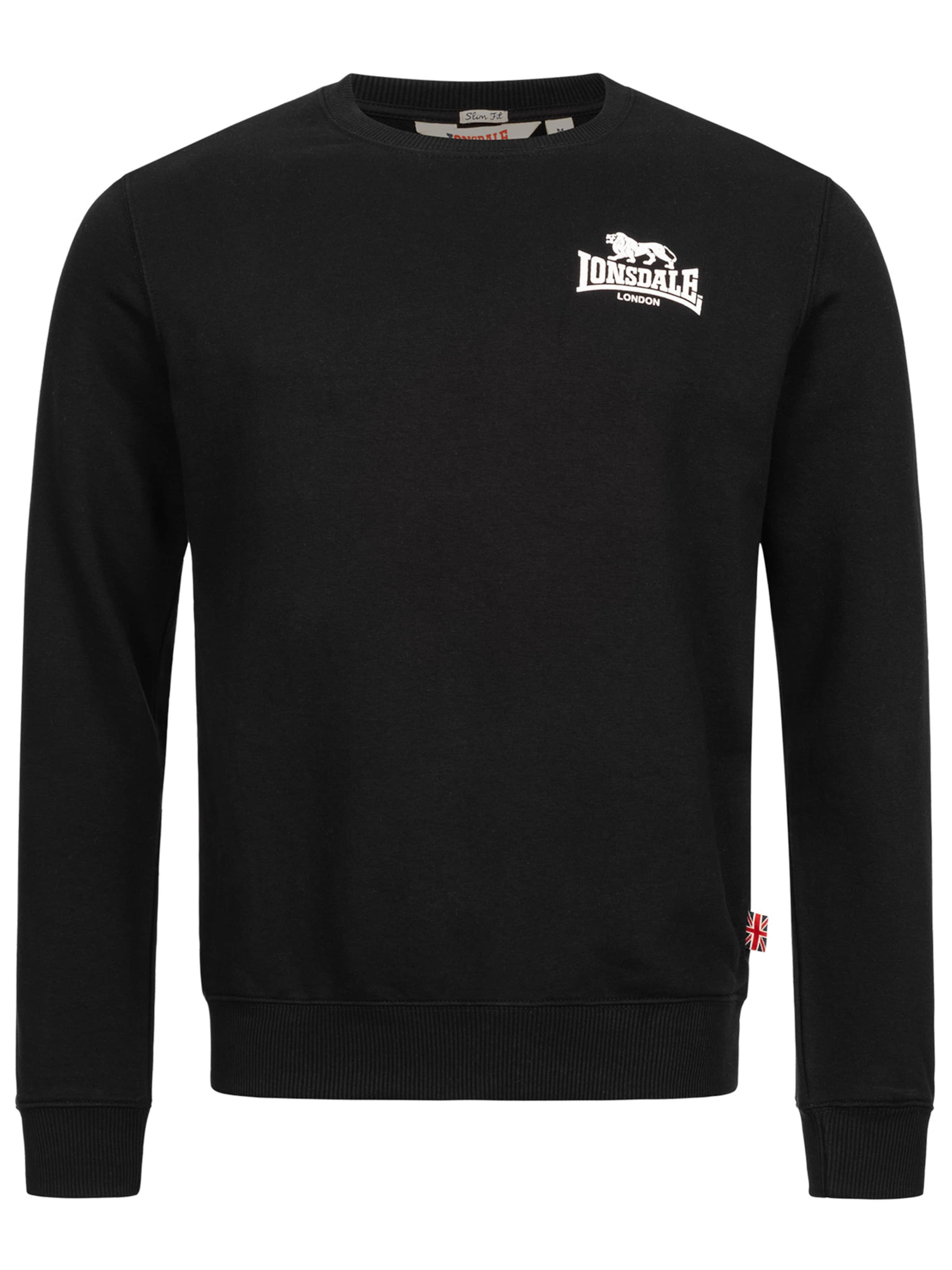 LONSDALE Sweatshirt 'Longridge' i svart: framsida