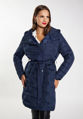 faina Winter Jacket in Blue: front