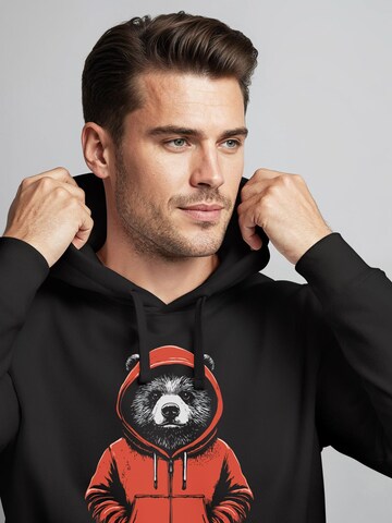 Neverless Sweatshirt 'Bear Hoodie'‌‌‌‌‌‌‌ in Schwarz