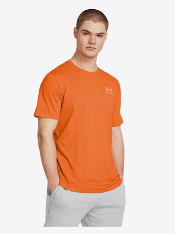 UNDER ARMOUR Functioneel shirt in Oranje: voorkant