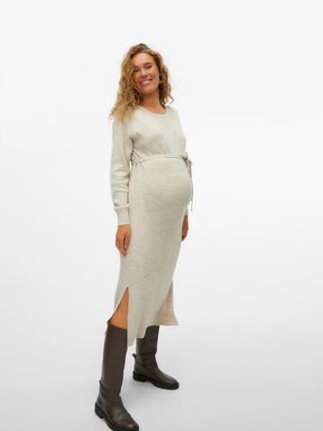 Vero Moda MaternityPletena haljina 'VMMLEFILE' - bež boja