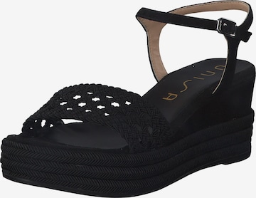 UNISA Sandals 'Kisome' in Black: front
