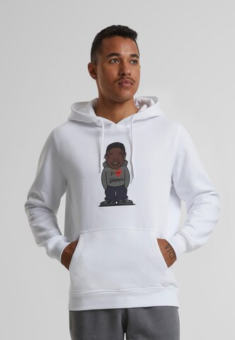 Mister Tee - Sudadera 'Texas Sketch' en blanco: frente