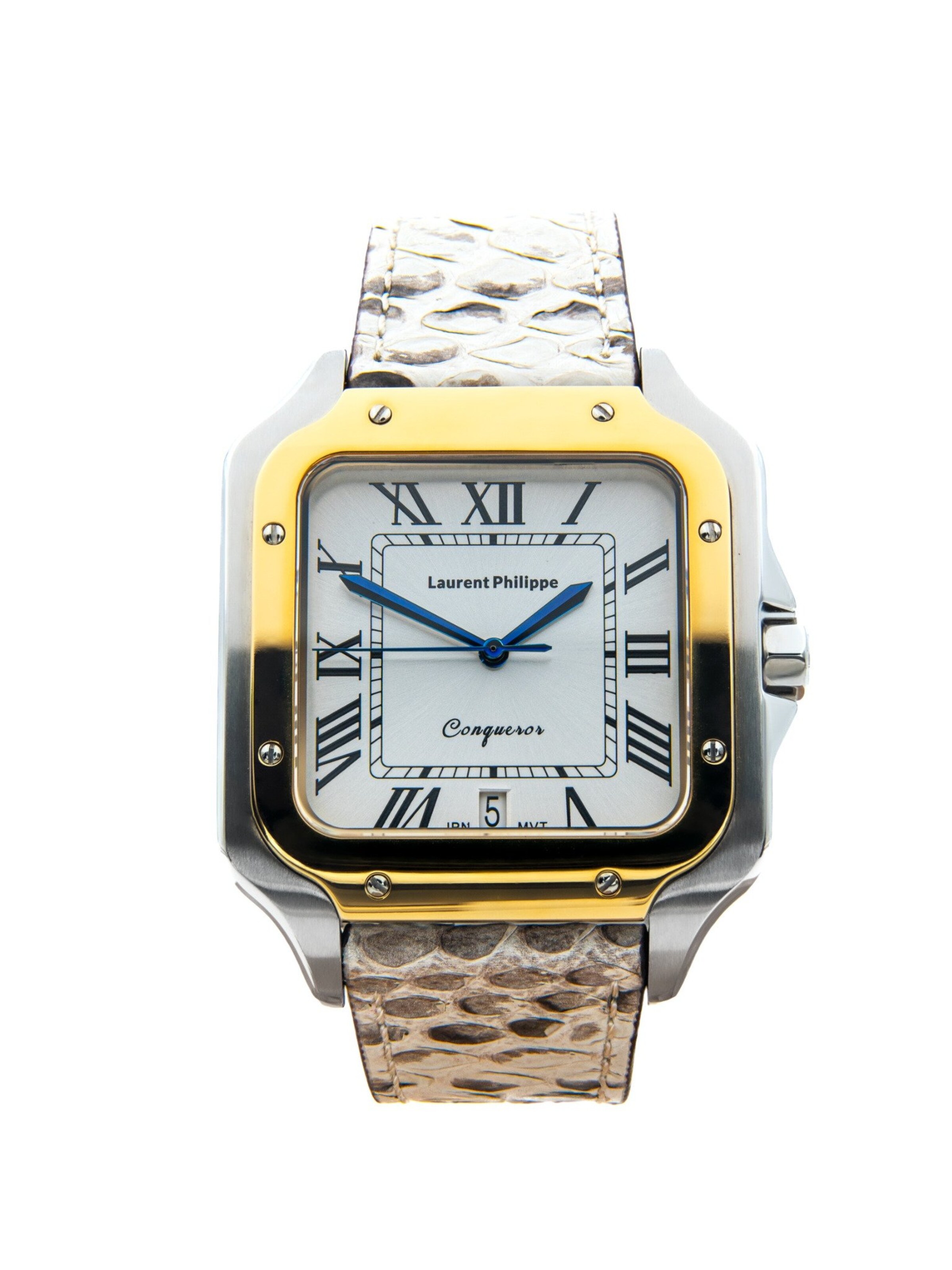 Laurent Philippe Analog Watch in Beige: front