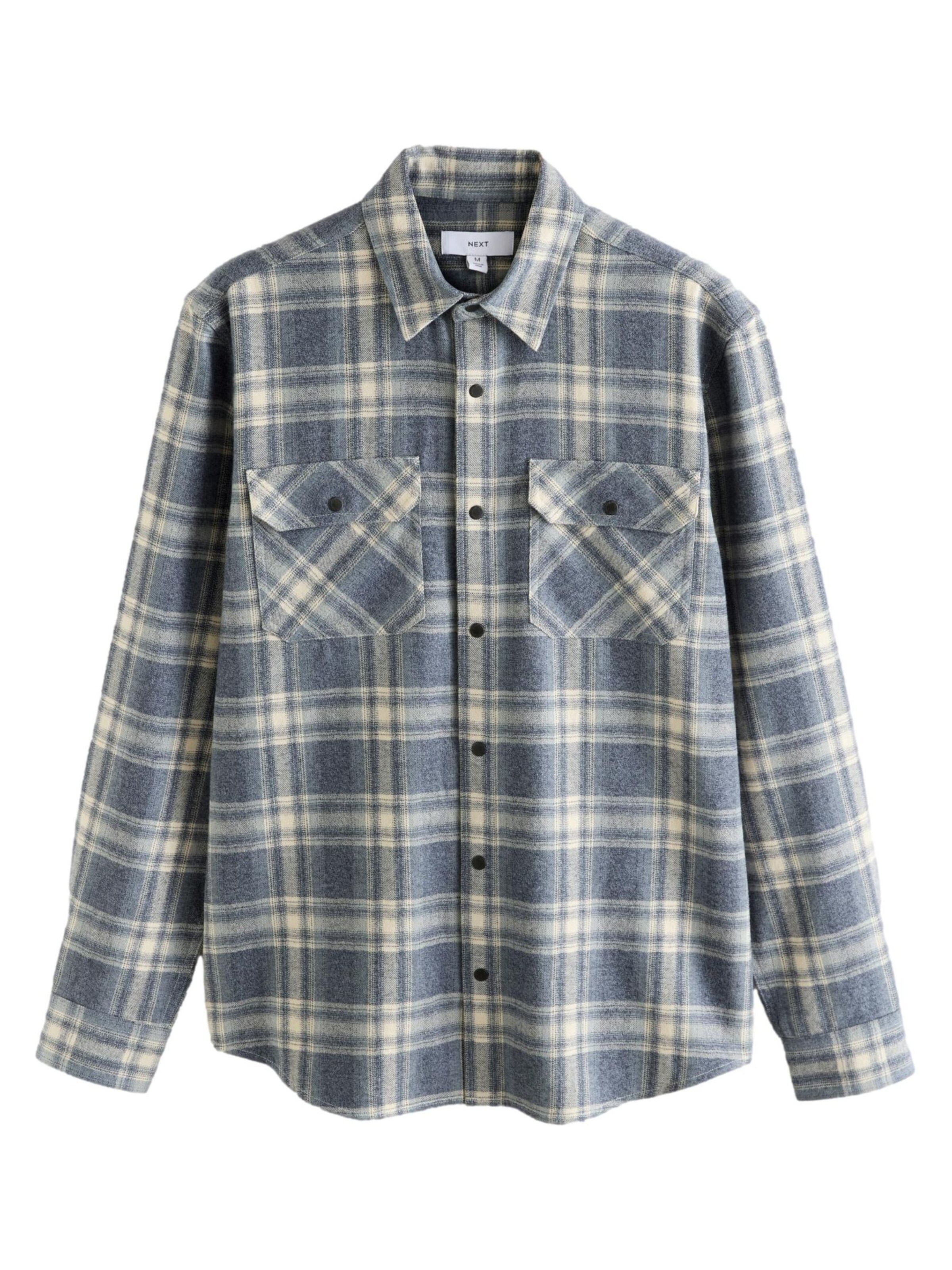 Next - Ajuste regular Camisa en azul: frente